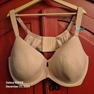 NWT Ambrielle 46G Keepsake Pink Bra Underwire Keyhole Full Coverage Foam Cup